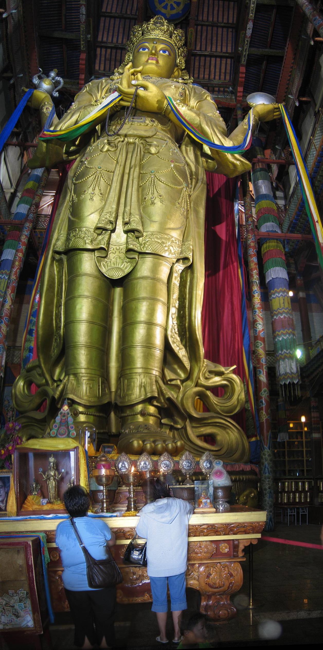 Gandan Kloster grosser Buddah 2 Panorama